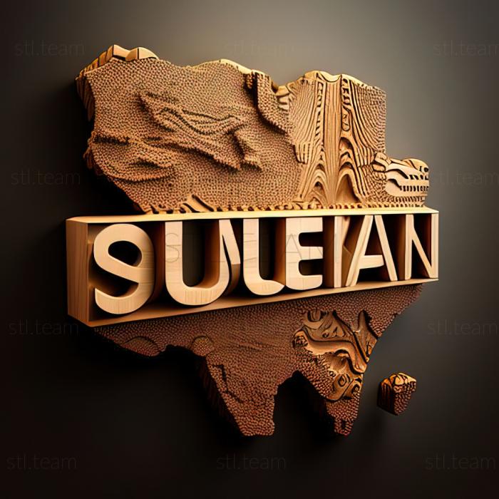 3D модель Судан Республика Судан (STL)